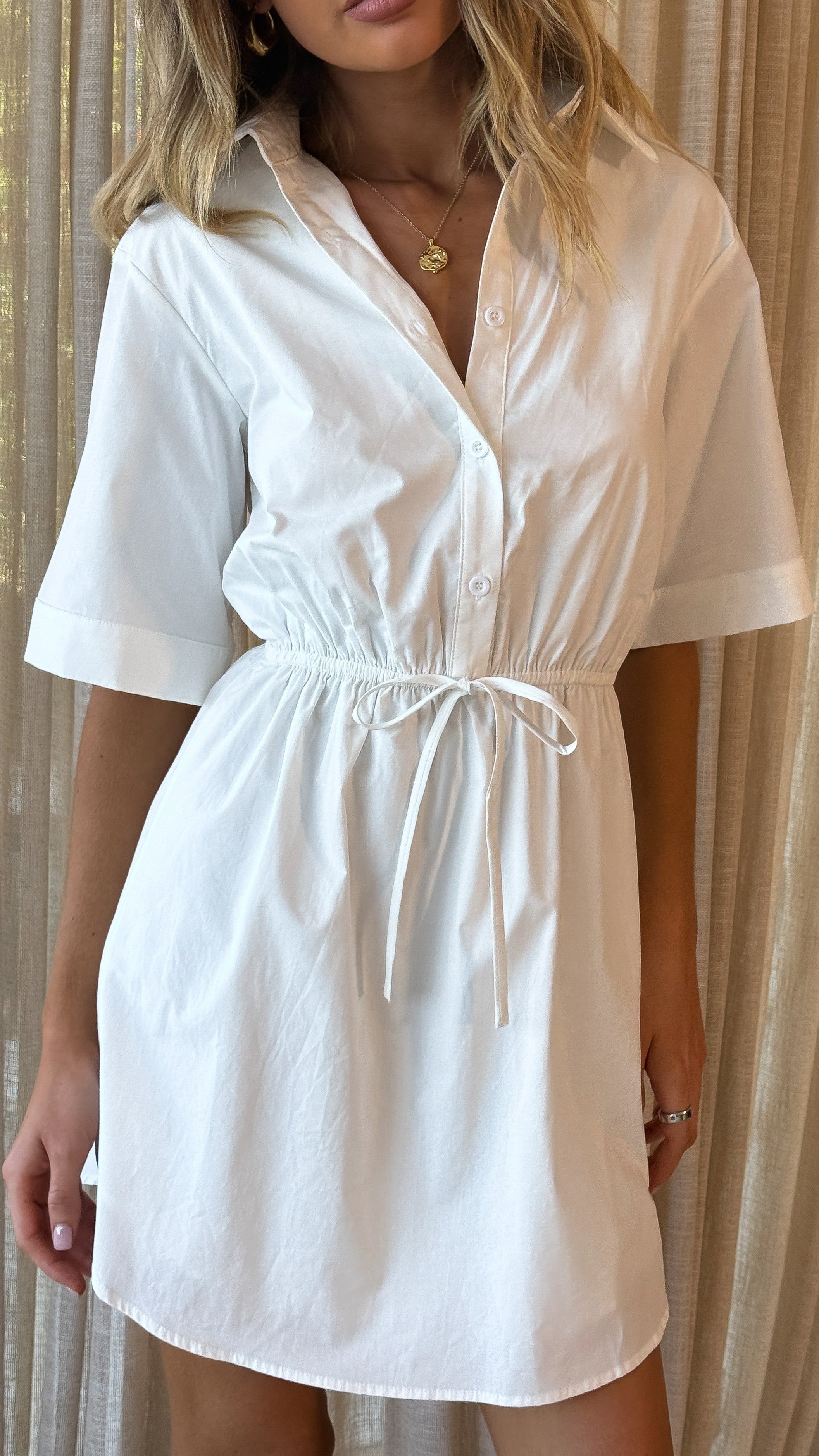 Elishia Mini Dress - White