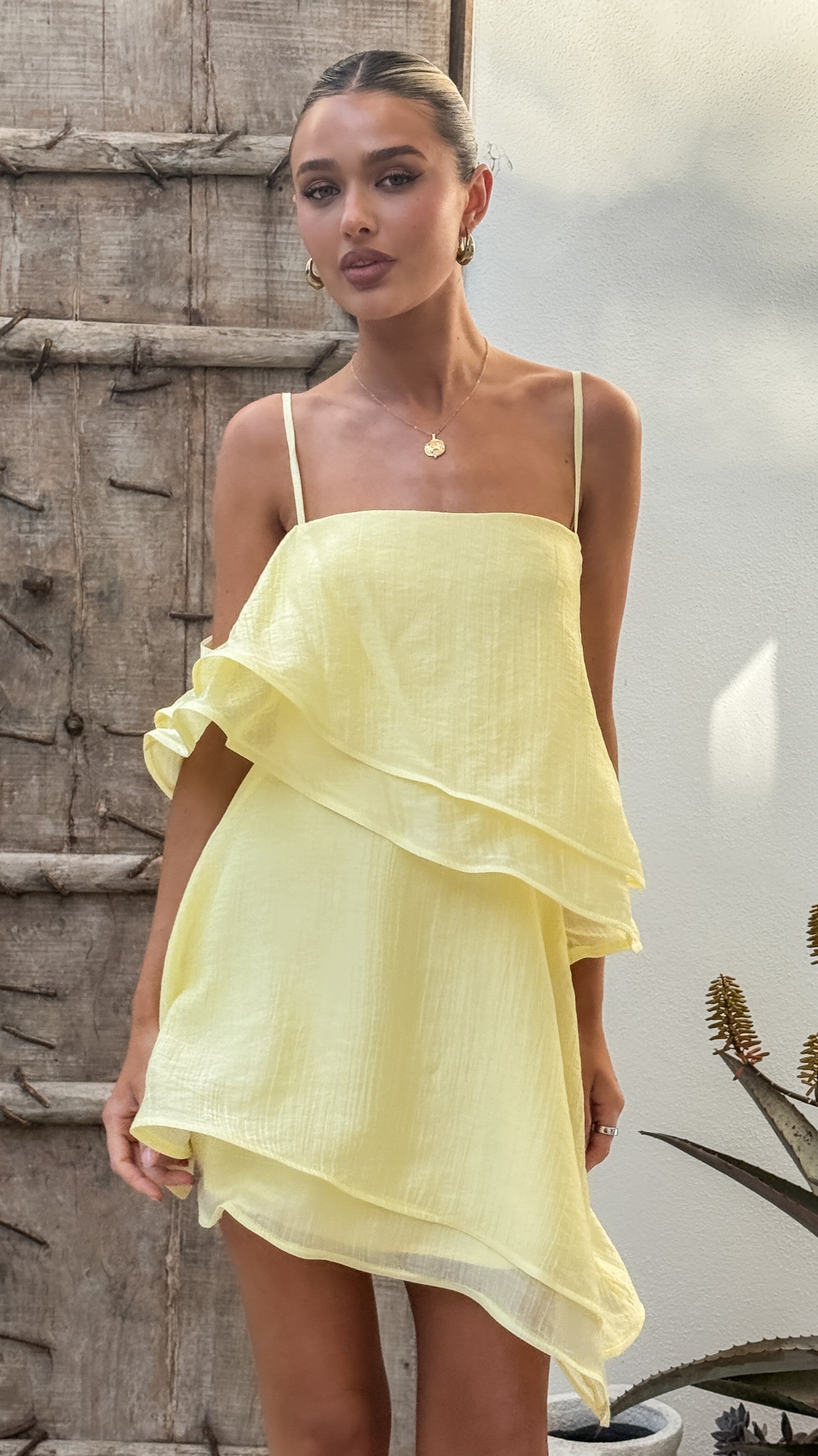 Elain Mini Dress - Yellow