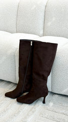 Corbin Boots - Dark Cacao Suede