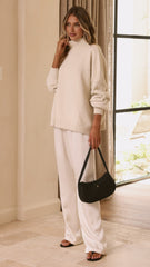 Harita Knitted Sweater - Cream