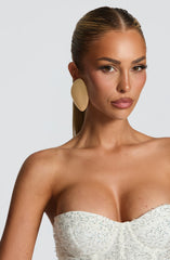 Elvera Earrings - Cream