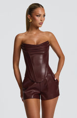 Elvina Corset - Burgundy