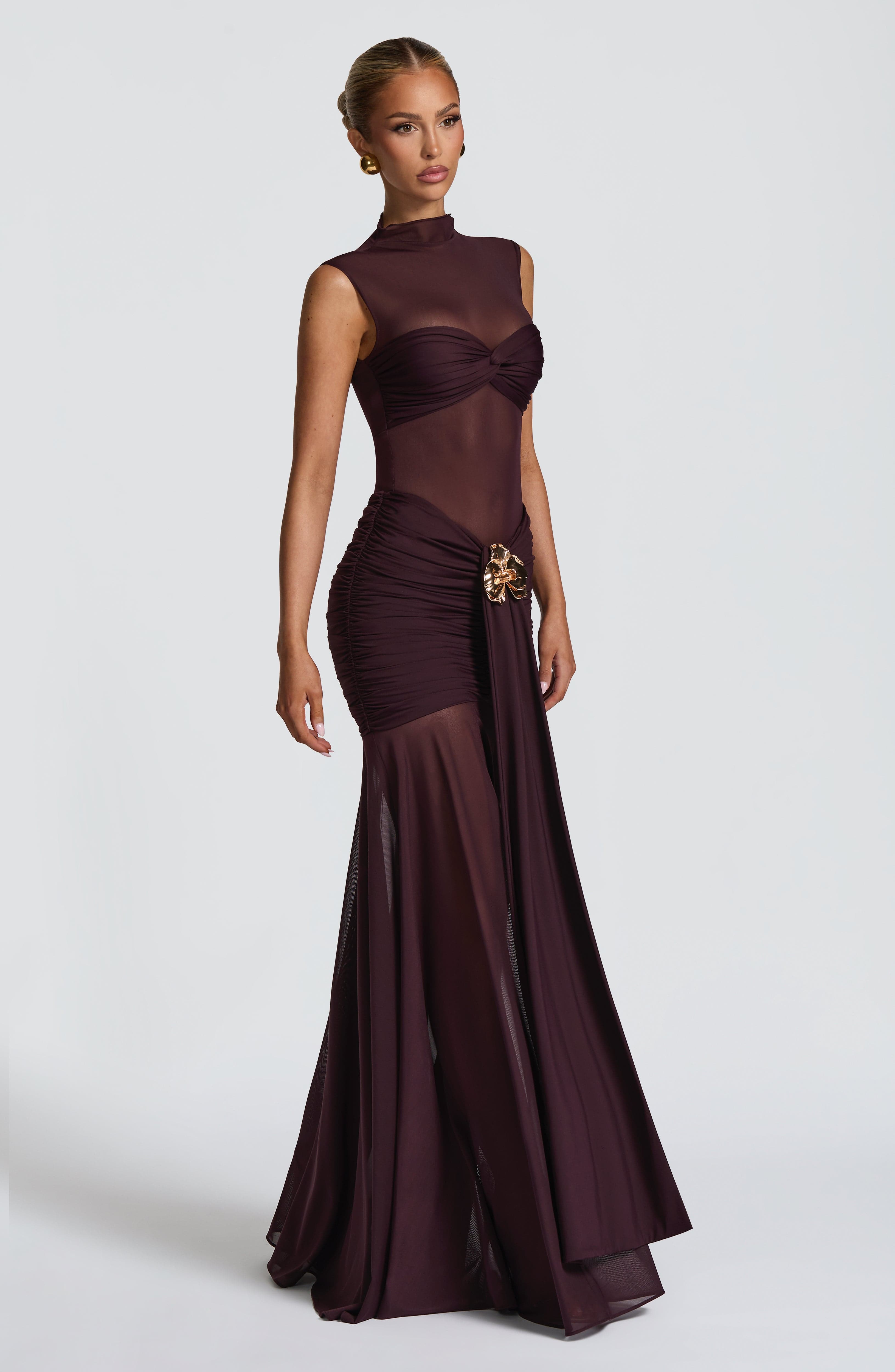 Fae Maxi Skirt - Plum
