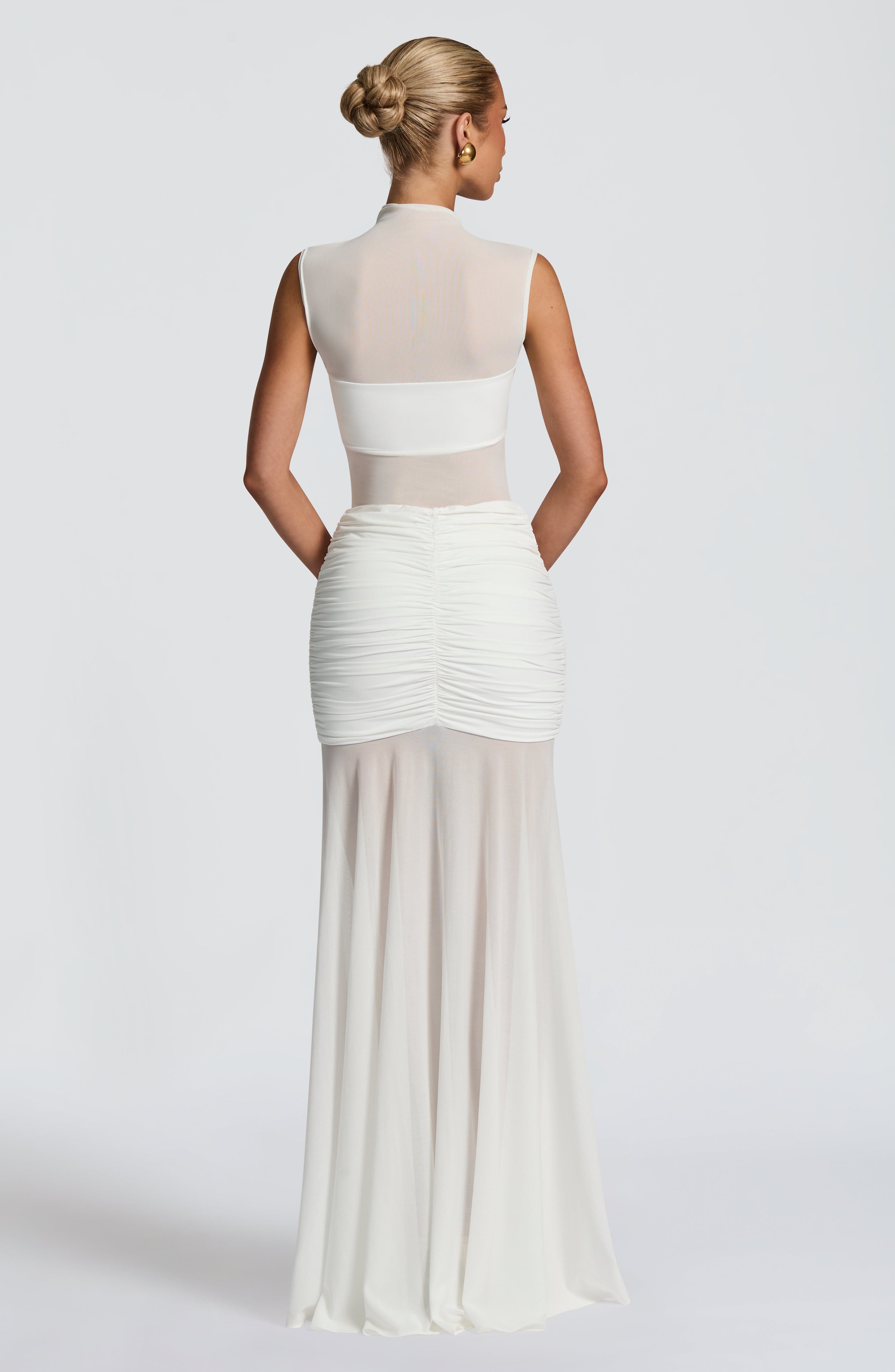 Fae Maxi Skirt - White