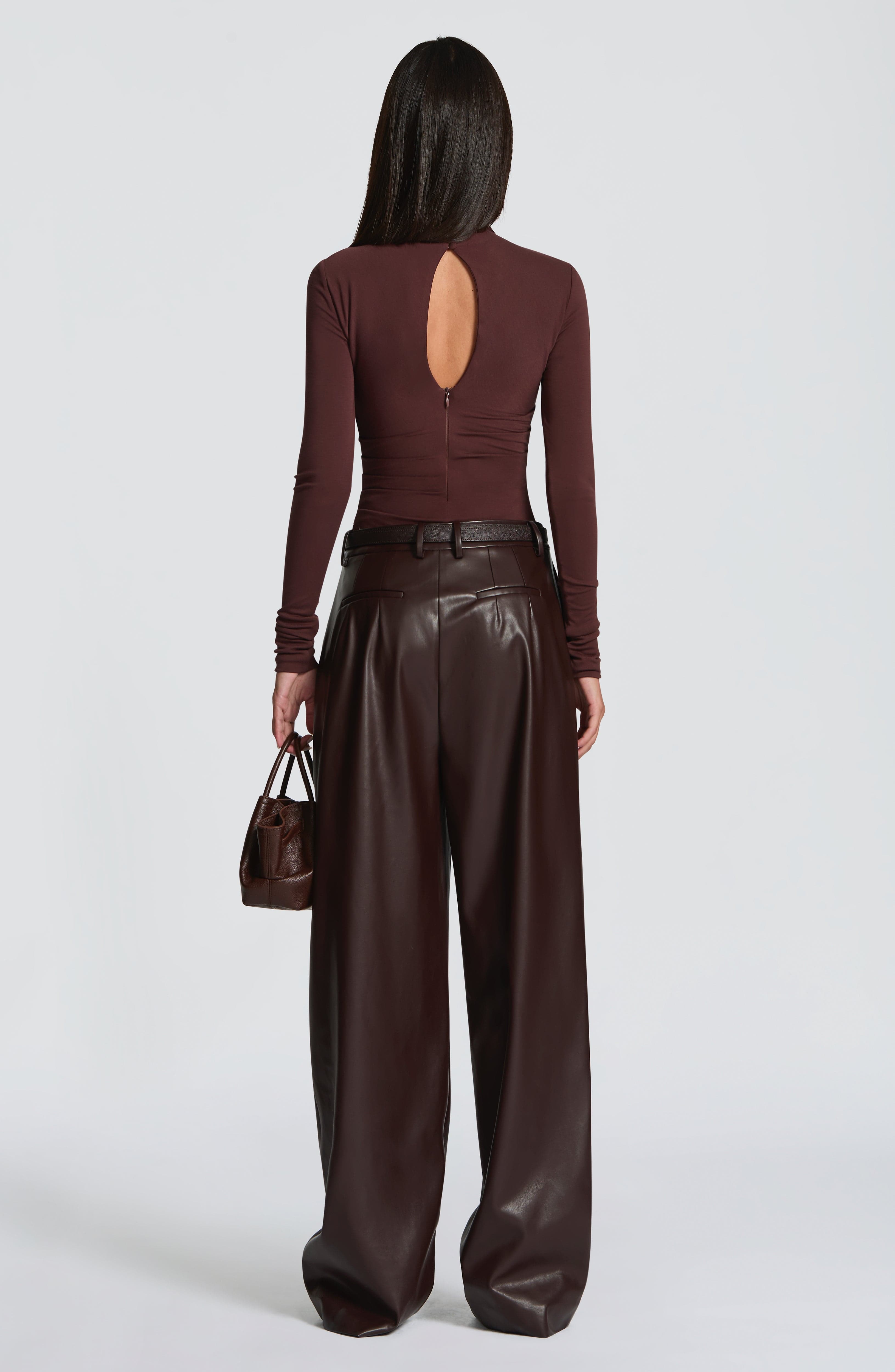 Glenda Pants - Plum Brown