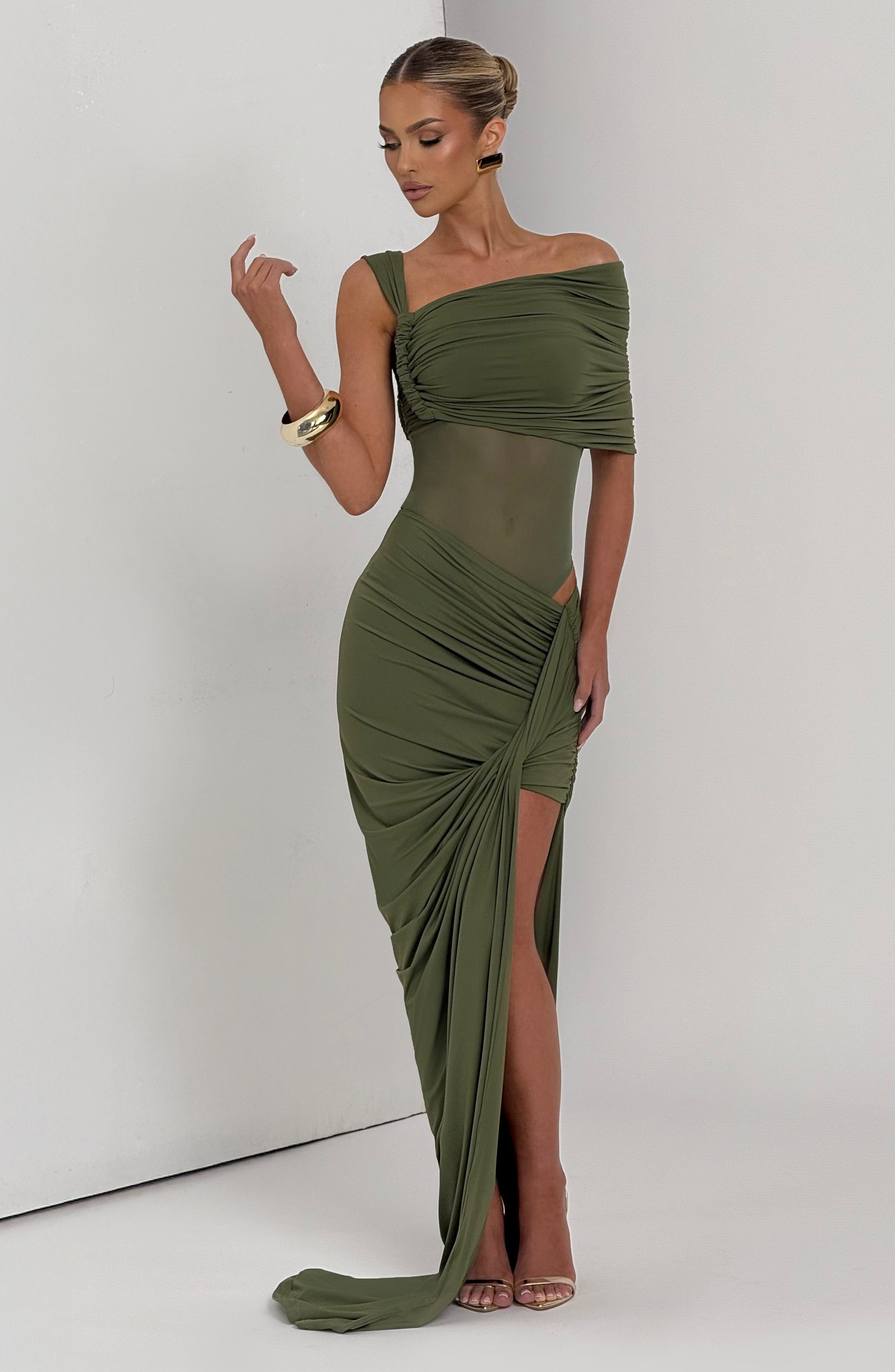 Henrietta Maxi Skirt - Khaki