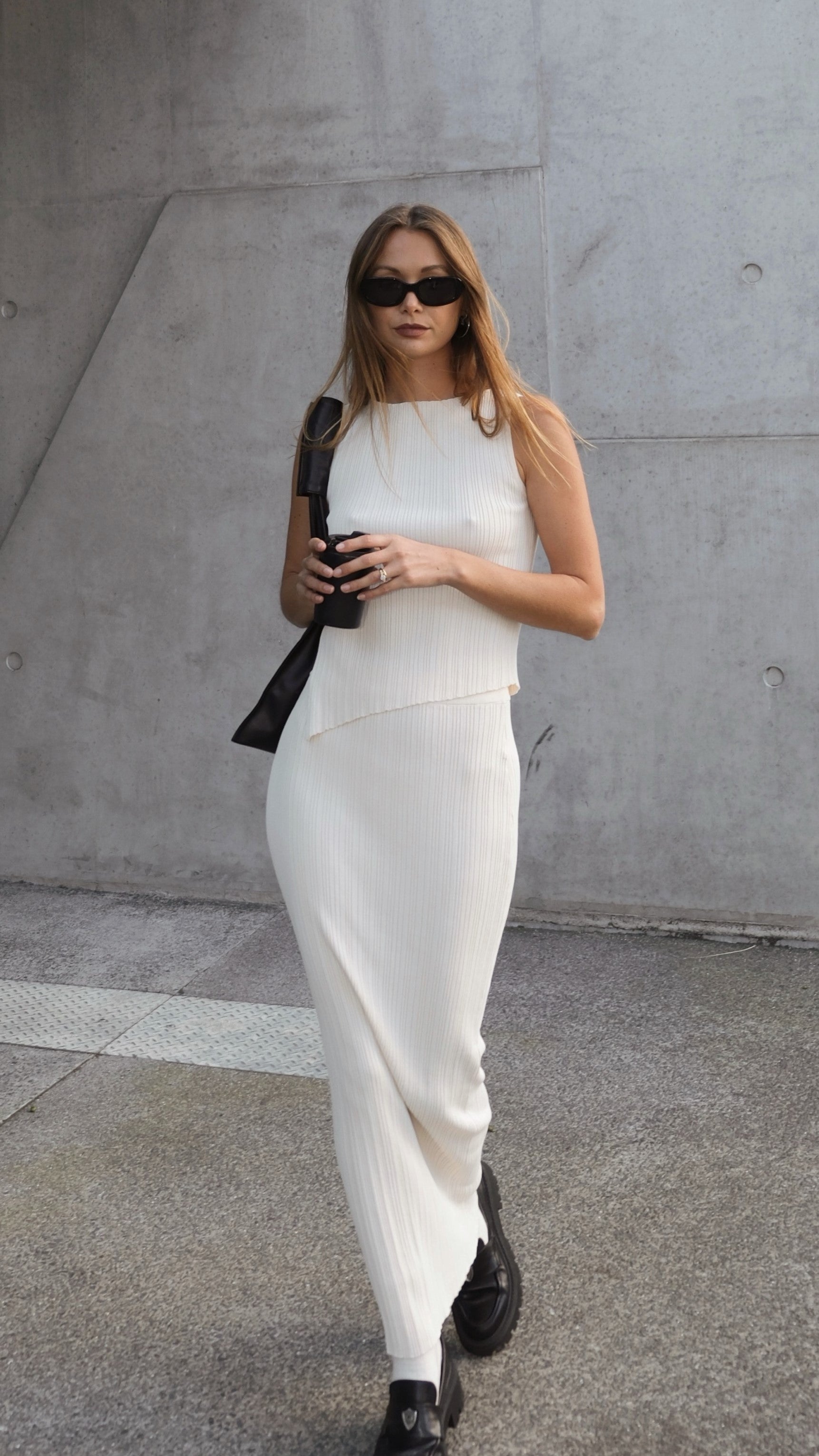 Isla Maxi Skirt - Cream