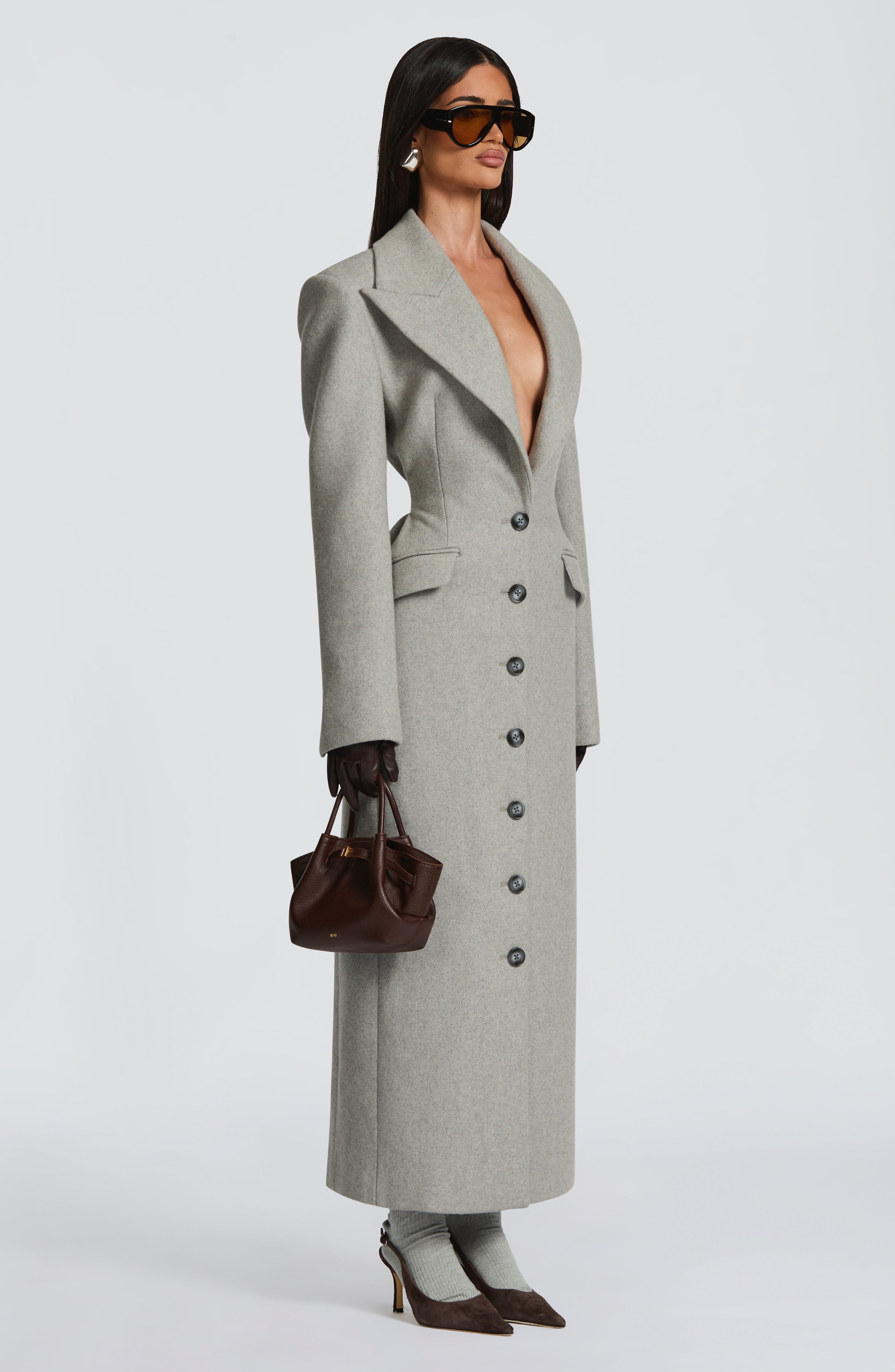 Ursula Coat - Light Grey
